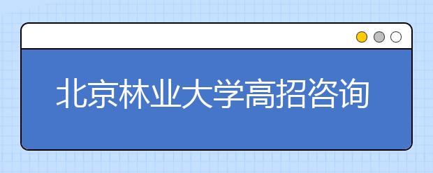 北京林業(yè)大學(xué)高招咨詢(xún)熱點(diǎn)回放