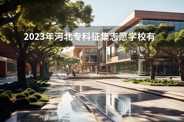 2023年河北?？普骷驹笇W校有哪些